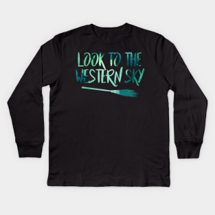 Look to the Western Sky Kids Long Sleeve T-Shirt